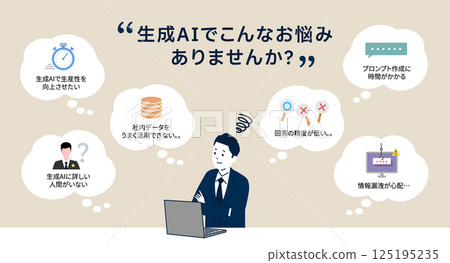 您在使用生成式人工智慧時是否遇到這些問題?設計模板素材,向量 您在使用生成式人工智慧時是否遇到這些問題?設計模板素材,向量 125195235
