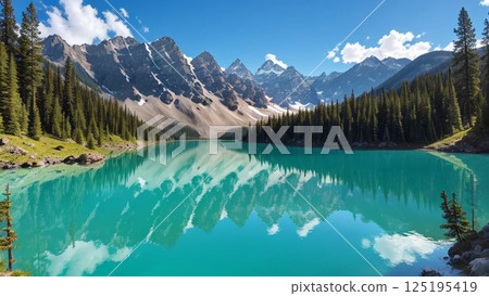 Beautiful lake Beautiful lake 125195419