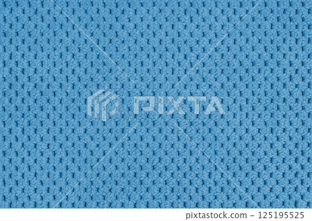 Plain blue velour upholstery fabric, fleecy jacquard, pattern weave macro texture background Plain blue velour upholstery fabric, fleecy jacquard, pattern weave macro texture background 125195525