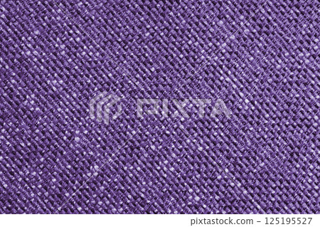 Upholstery purple jacquard fabric diagonal weave texture, textile background, cloth structure 125195527