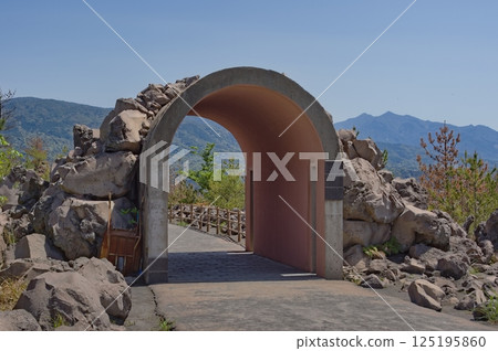 Sakurajima's vivid lava observation point 125195860