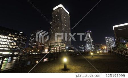 港未來夜景(春天) 港未來夜景(春天) 125195999