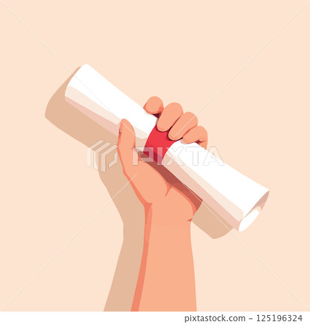 Vsai graduate hand holding diploma celebrating university achievement after graduation ceremony Vsai graduate hand holding diploma celebrating university achievement after graduation ceremony 125196324