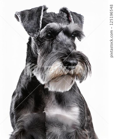 迷你雪納瑞肖像 125196548