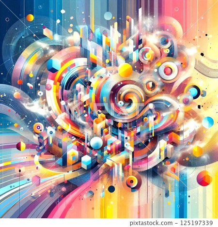 彩色背景材料 125197339