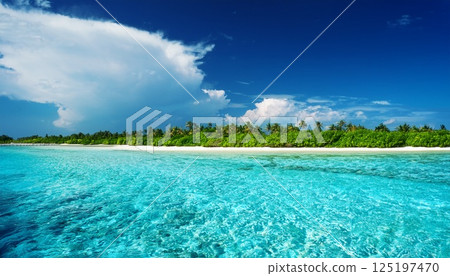 馬爾代夫美麗的大海 125197470