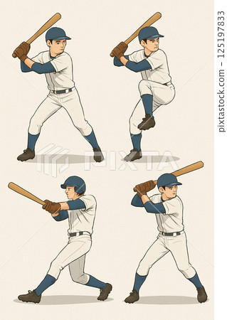 I tried to illustrate various forms of athletes 125197833