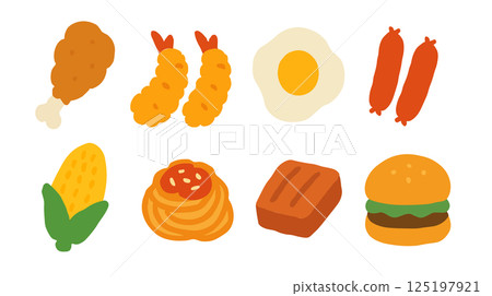 人氣兒童配菜圖示套裝 ~充滿美味笑容的時光~ 人氣兒童配菜圖示套裝 ~充滿美味笑容的時光~ 125197921