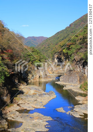 Scenery with strange rock 125198437