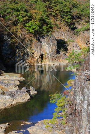 Scenery with strange rock 125198449