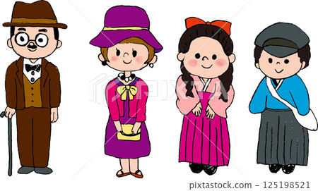 Portraits from the Meiji period 125198521