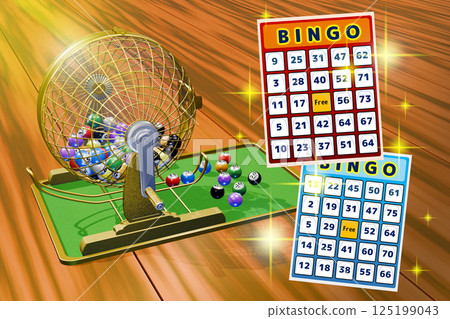賓果遊戲（賓果卡插圖：3DCG） 125199043