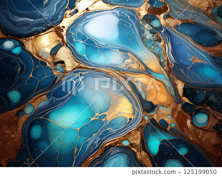 gold, marble, turquoise 125199050