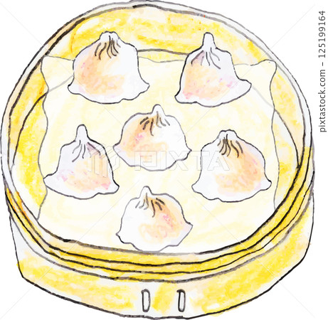 手繪小籠包 125199164