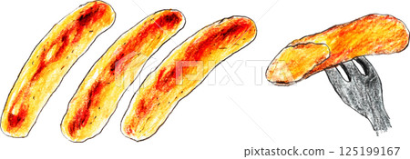 手繪維納香腸 125199167