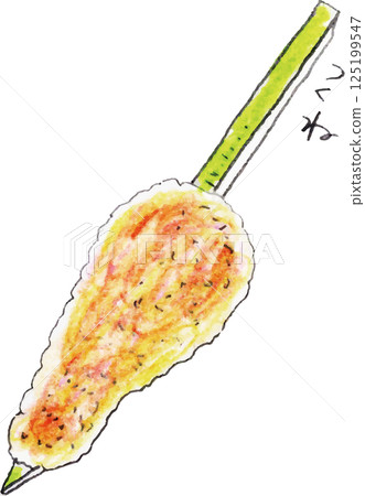 手寫烤串雞肉丸子 125199547