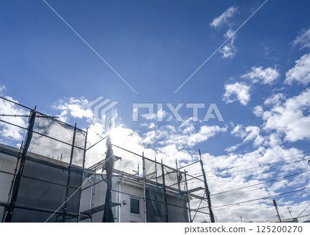 Exterior wall repair work for detached houses, exterior wall, exterior insulation renovation Exterior wall repair work for detached houses, exterior wall, exterior insulation renovation 125200270