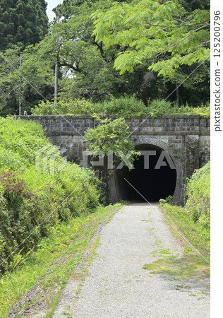 Walking around Sakamoto-shuku on the Nakasendo: Usui No. 1 Tunnel, Annaka City, Gunma Prefecture 125200796