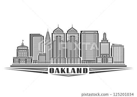 Vector illustration of Oakland Vector illustration of Oakland 125201034