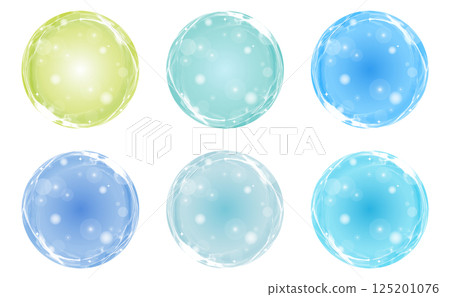 A set of sparkling materials like water droplets A set of sparkling materials like water droplets 125201076