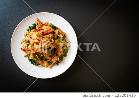 stir fried holy basil with fish and herb 125201430