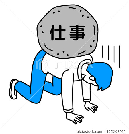 休閒男士因工作壓力而感到不知所措 125202011