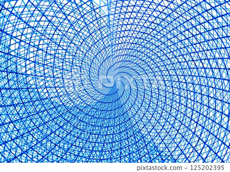 旋轉藍色網格的摘要背景 旋轉藍色網格的摘要背景 125202395