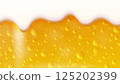 A design background of delicious beer with bubbles spilling out 125202399