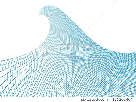 Abstract background of curved blue mesh on a white background Abstract background of curved blue mesh on a white background 125202404