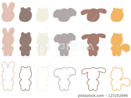 Animal silhouettes Animal silhouettes 125202666