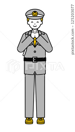 全身姿勢_簡約保全男07 125203077