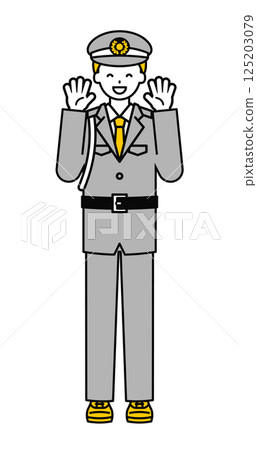 全身姿勢_簡約保全男09 全身姿勢_簡約保全男09 125203079