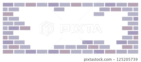 Illustration of tiles and bricks used in residential walls and renovation 125205739