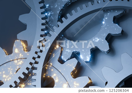 gearwheel, rotation, sprockets 125206304