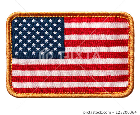 American flag embroidered patch. 125206364