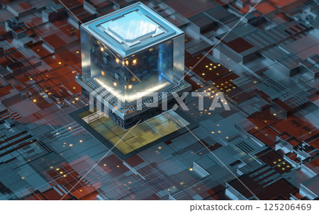 cyberspace, future, glowing 125206469