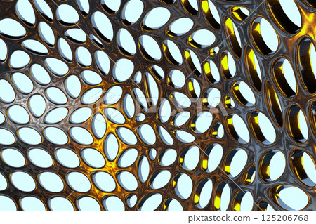 perforated, form, tile 125206768