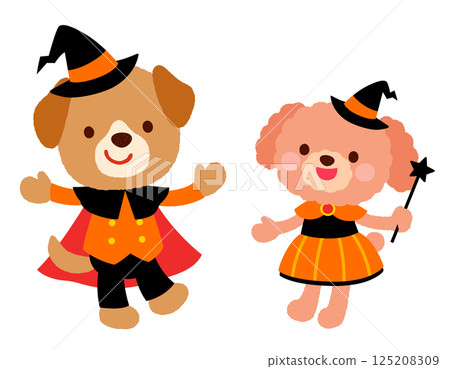 Cute dog halloween 125208309