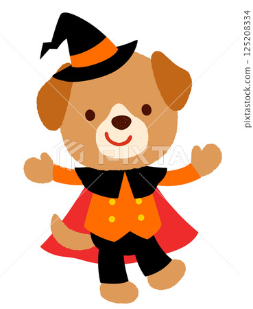 Cute dog halloween Cute dog halloween 125208334