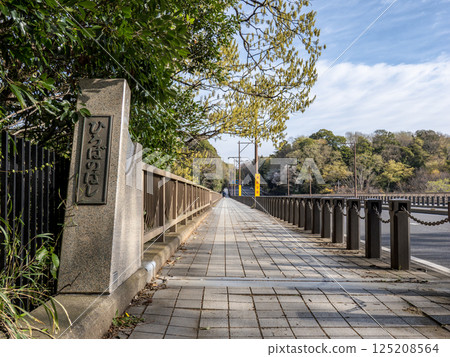 Plaque for the "Square Bridge" road bridge over the "21st Century Forest and Square" in Matsudo City, Chiba Prefecture Plaque for the "Square Bridge" road bridge over the "21st Century Forest and Square" in Matsudo City, Chiba Prefecture 125208564
