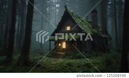 A house in the woods A house in the woods 125208590
