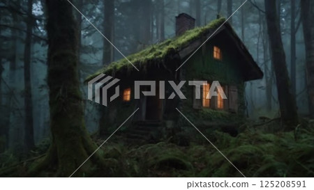 A house in the woods A house in the woods 125208591