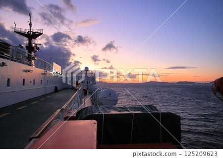Ferry connecting Osaka and Busan, Korea @ Seto Inland Sea Ferry connecting Osaka and Busan, Korea @ Seto Inland Sea 125209623