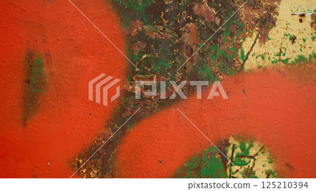 Metal Surface Displaying Rich Textures of Rust and Corrosion 125210394