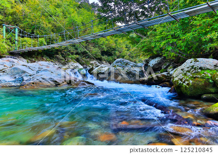 飯豐山脈大藏嶺登山口檜山澤的吊橋 125210845