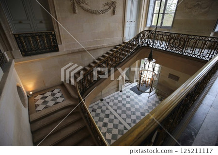 Inside the Petit Trianon at the Palace of Versailles, a UNESCO World Heritage Site 125211117