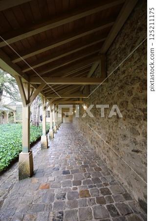 The Petit Trianon gallery at the Palace of Versailles, a UNESCO World Heritage Site 125211175