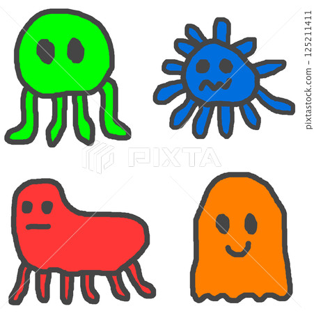 來自外太空的可愛外星入侵者插圖 125211411