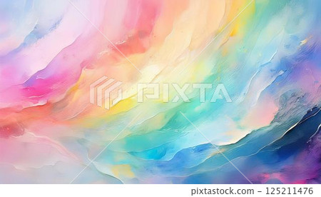夢幻般的彩虹色摘要背景紋理 4 125211476