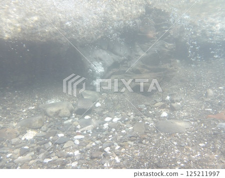 Bubbles in a clear stream Bubbles in a clear stream 125211997